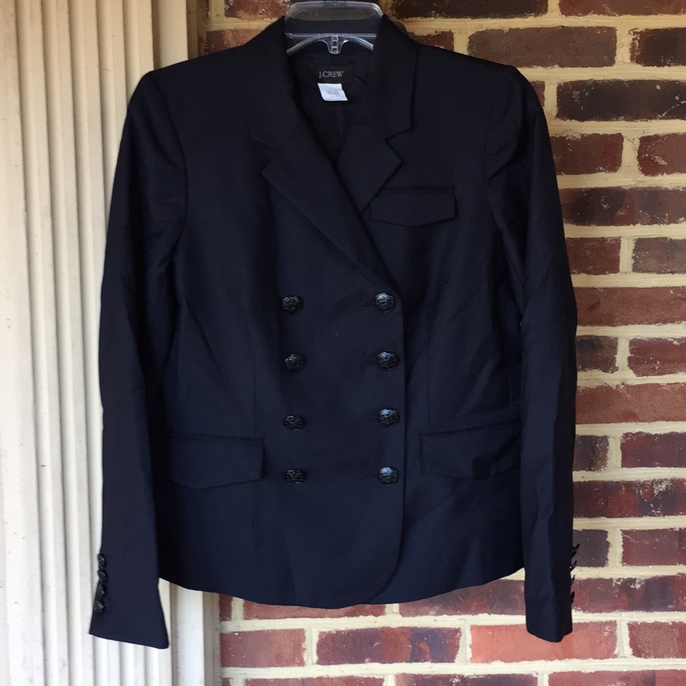 J.Crew wool double-breasted suit jacket- NWOT